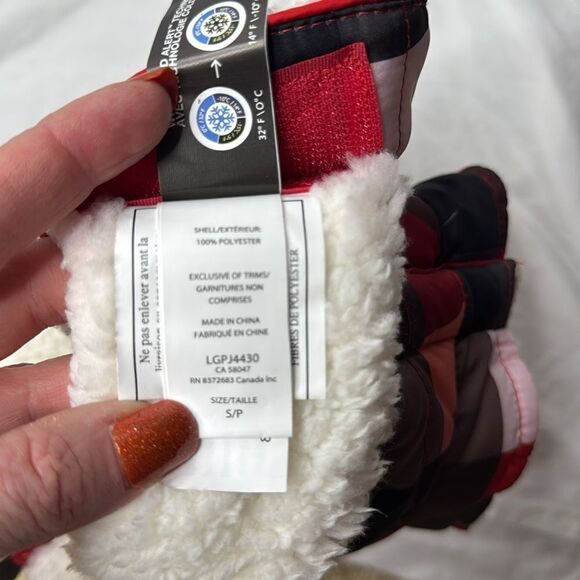 Dog Sherpa Plaid Cold Alert Technology Jacket. Size Small. - Picture 7 of 7